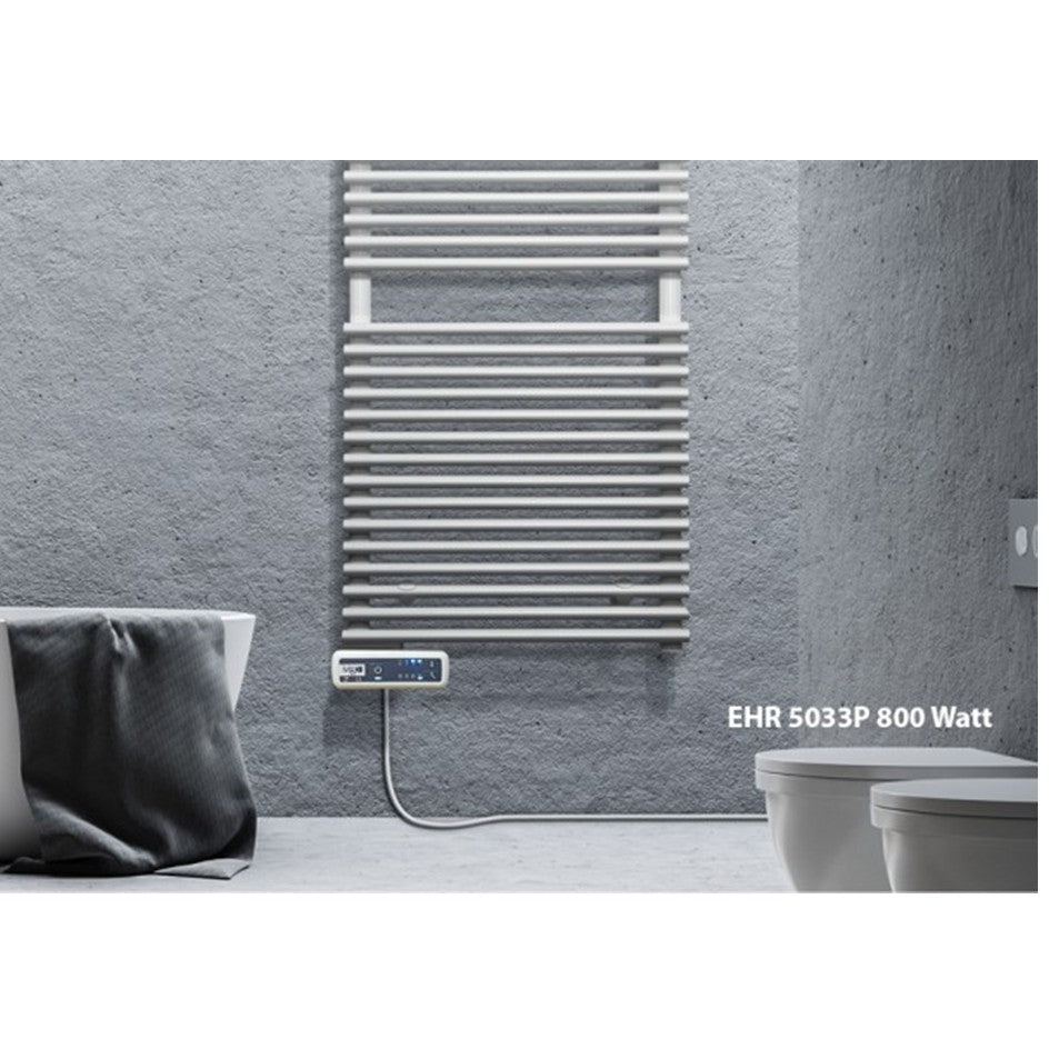 Ivigo handdoekradiator, professional EHR - breed 500mm, wit