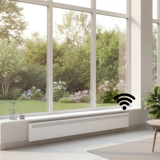 Beha elektrische convector, LV serie, wifi thermostaat