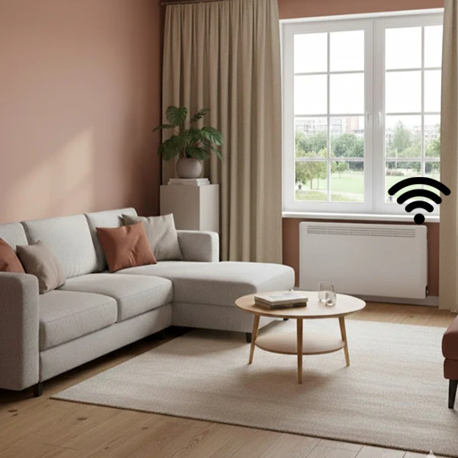 Beha elektrische convector, PV serie, wifi thermostaat