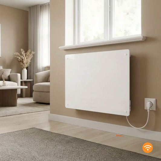 Beha elektrische convector, PGV serie, wifi thermostaat, met glasplaat