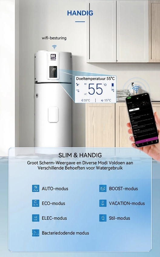 Haier Kwikot M7 Warmtepompboiler - vloermodel