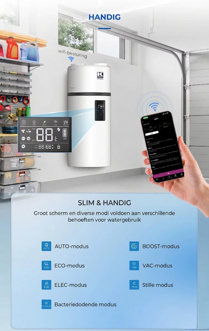 Haier Kwikot warmtepompboiler M8 - wandmodel