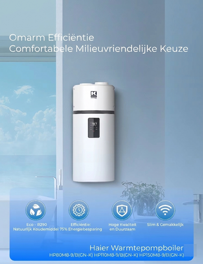 Haier Kwikot warmtepompboiler M8 - wandmodel