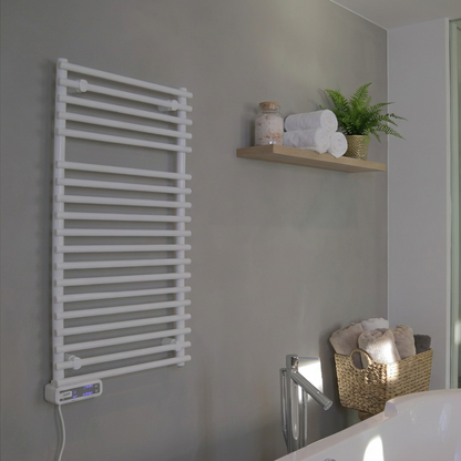 Ivigo handdoekradiator, professional EHR - breed 500mm, wit