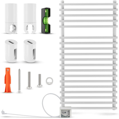 Ivigo handdoekradiator, digitaal EHR - breed 500mm, wit