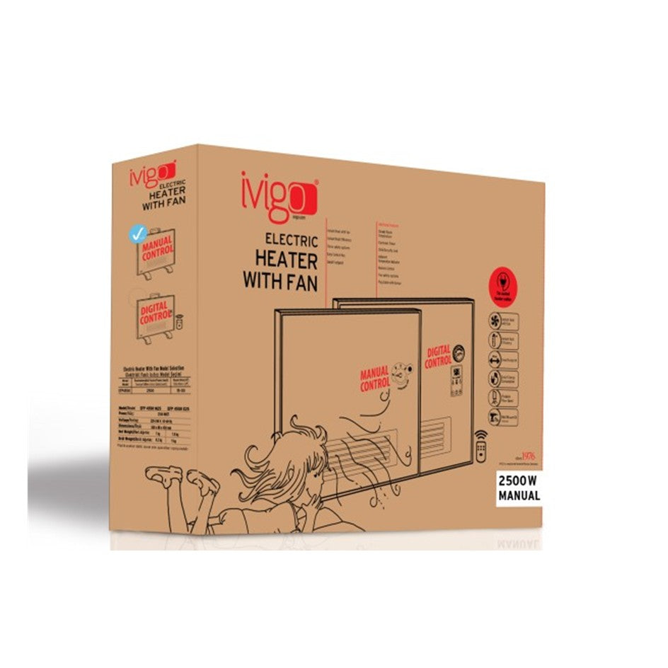 Ivigo convector met ventilator, Basic, analoge thermostaat