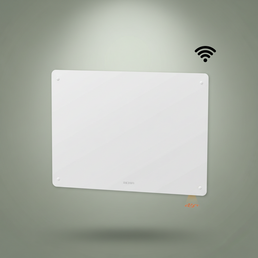 Beha elektrische convector, PGV serie, wifi thermostaat, met glasplaat
