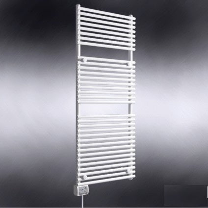 Ivigo handdoekradiator, digitaal EHR - breed 500mm, wit