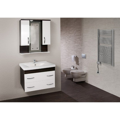 Ivigo handdoekradiator, digitaal EHR - breed 500mm, chroom